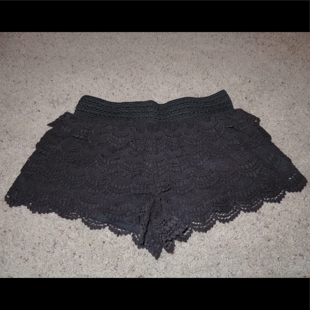 American Rag Lace Shorts in Black